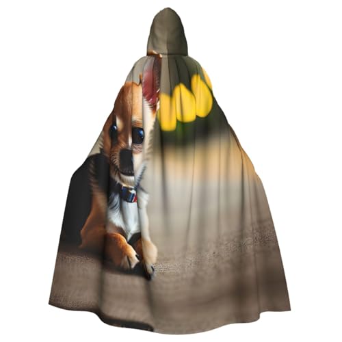 HGFVY Chihuahua-Umhang für Erwachsene, Kapuzenumhang für Damen und Herren, Halloween-Kostüme, Weihnachten, Cosplay, Schwarz HGFVY Chihuahua-Umhang für Erwachsene, Kapuzenumhang für Damen und Herren, Halloween-Kostüme, Weihnachten, Cosplay, Schwarz von HGFVY