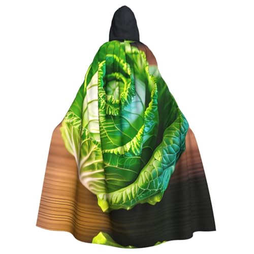 HGFVY Helles Kohlumhang für Erwachsene, Kapuzenumhang für Damen und Herren, Halloween-Kostüme, Weihnachten, Cosplay, Schwarz von HGFVY