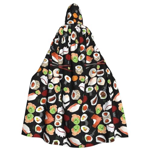 HGFVY Japanischer Sushi-Umhang für Erwachsene, mit Kapuze, für Damen und Herren, Halloween-Kostüme, Weihnachten, Cosplay HGFVY Japanischer Sushi-Umhang für Erwachsene, mit Kapuze, für Damen und Herren, Halloween-Kostüme, Weihnachten, Cosplay von HGFVY