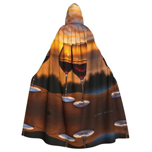 HGFVY Rotweinumhang mit Kapuze für Erwachsene für Damen und Herren, Halloween-Kostüme, Weihnachten, Cosplay, Schwarz HGFVY Rotweinumhang mit Kapuze für Erwachsene für Damen und Herren, Halloween-Kostüme, Weihnachten, Cosplay, Schwarz von HGFVY