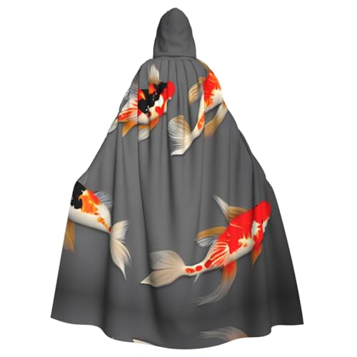 HGFVY Traditioneller Koi-Karpfen mit Punkten, Umhang für Erwachsene, Kapuzenumhang für Damen und Herren, Halloween-Kostüme, Weihnachten, Cosplay, Schwarz HGFVY Traditioneller Koi-Karpfen mit Punkten, Umhang für Erwachsene, Kapuzenumhang für Damen und Herren, Halloween-Kostüme, Weihnachten, Cosplay, Schwarz von HGFVY