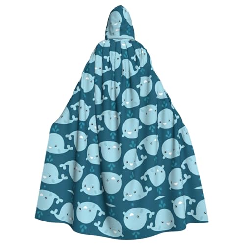 HGFVY Umhang mit Cartoon-Wal-Hintergrund, für Erwachsene, mit Kapuze, für Damen und Herren, Halloween-Kostüme, Weihnachten, Cosplay, Schwarz HGFVY Umhang mit Cartoon-Wal-Hintergrund, für Erwachsene, mit Kapuze, für Damen und Herren, Halloween-Kostüme, Weihnachten, Cosplay, Schwarz von HGFVY