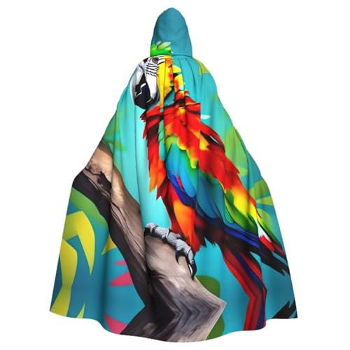 HGFVY Umhang mit Papageien auf Baum, Umhang mit Kapuze, für Damen, Herren, Halloween-Kostüme, Weihnachten, Cosplay, Schwarz HGFVY Umhang mit Papageien auf Baum, Umhang mit Kapuze, für Damen, Herren, Halloween-Kostüme, Weihnachten, Cosplay, Schwarz von HGFVY