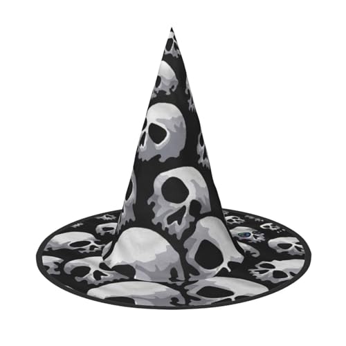 Halloween-Hexenhut für Damen, breite Krempe, faltbar, spitz, für Halloween-Party, 2 Stück von HGFVY