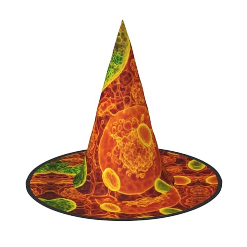 Halloween-Hexenhut für Damen, breite Krempe, faltbar, spitz, für Halloween-Party, 2 Stück Halloween-Hexenhut für Damen, breite Krempe, faltbar, spitz, für Halloween-Party, 2 Stück von HGFVY