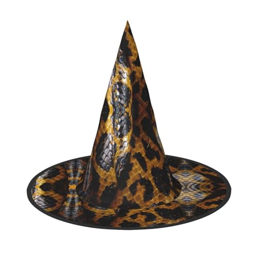 Halloween-Hexenhut für Damen, breite Krempe, faltbar, spitz, für Halloween-Party, 2 Stück von HGFVY