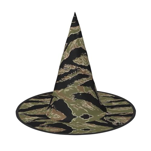 Halloween-Hexenhut für Damen, breite Krempe, faltbar, spitz, für Halloween-Party, 2 Stück Halloween-Hexenhut für Damen, breite Krempe, faltbar, spitz, für Halloween-Party, 2 Stück von HGFVY