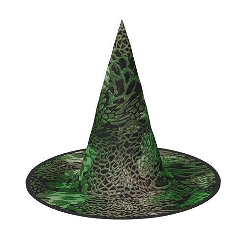 Halloween-Hexenhut für Damen, breite Krempe, faltbar, spitz, für Halloween-Party, 2 Stück von HGFVY