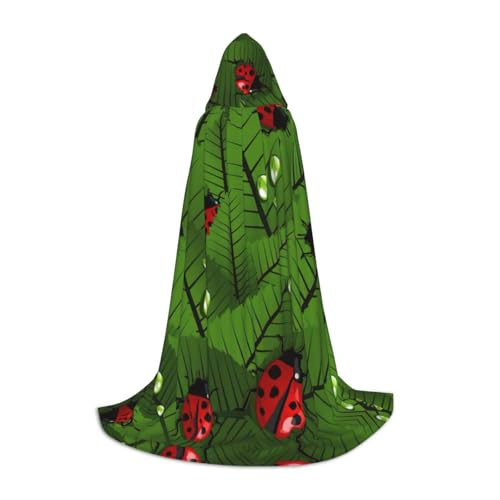 Halloween-Kapuzenumhang mit Blättern und Käfern, Karneval, Kapuzenumhang, Halloween-Kostüme, Weihnachten, Cosplay Halloween-Kapuzenumhang mit Blättern und Käfern, Karneval, Kapuzenumhang, Halloween-Kostüme, Weihnachten, Cosplay von HGFVY