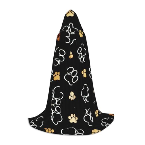 Halloween-Kapuzenumhang mit Hundepfotenabdruck, Karneval, Kapuzenumhang, Halloween-Kostüme, Weihnachten, Cosplay Halloween-Kapuzenumhang mit Hundepfotenabdruck, Karneval, Kapuzenumhang, Halloween-Kostüme, Weihnachten, Cosplay von HGFVY