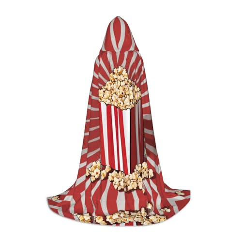Halloween-Kapuzenumhang mit Popcorn-Aufdruck, Karneval, Kapuzenumhang, Halloween-Kostüme, Weihnachten, Cosplay Halloween-Kapuzenumhang mit Popcorn-Aufdruck, Karneval, Kapuzenumhang, Halloween-Kostüme, Weihnachten, Cosplay von HGFVY