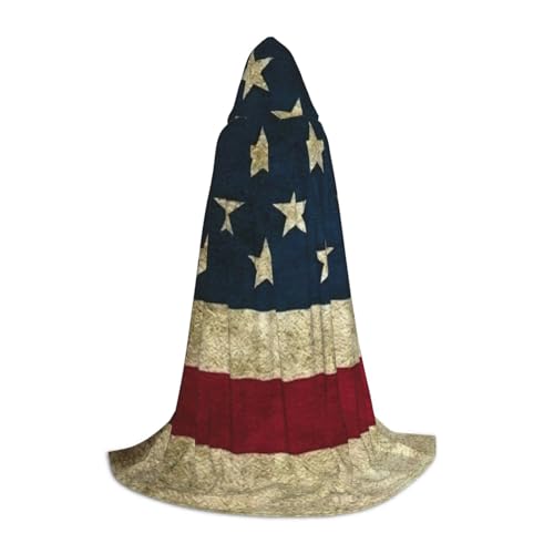 Halloween-Kapuzenumhang mit amerikanischer Flagge, Karneval, Kapuzenumhang, Halloween-Kostüme, Weihnachten, Cosplay Halloween-Kapuzenumhang mit amerikanischer Flagge, Karneval, Kapuzenumhang, Halloween-Kostüme, Weihnachten, Cosplay von HGFVY