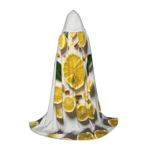 Halloween-Kapuzenumhang mit gelber Zitrone, Karneval, Kapuzenumhang, Halloween-Kostüme, Weihnachten, Cosplay Halloween-Kapuzenumhang mit gelber Zitrone, Karneval, Kapuzenumhang, Halloween-Kostüme, Weihnachten, Cosplay von HGFVY