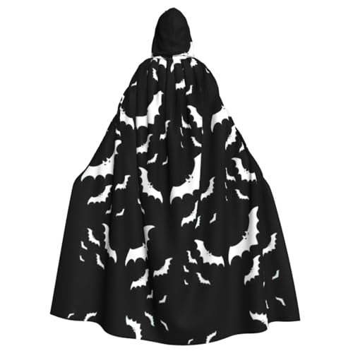 Halloween-Umhang mit fliegenden Fledermäusen, für Erwachsene, mit Kapuze, für Damen und Herren, Halloween-Kostüme, Weihnachten, Cosplay Halloween-Umhang mit fliegenden Fledermäusen, für Erwachsene, mit Kapuze, für Damen und Herren, Halloween-Kostüme, Weihnachten, Cosplay von HGFVY