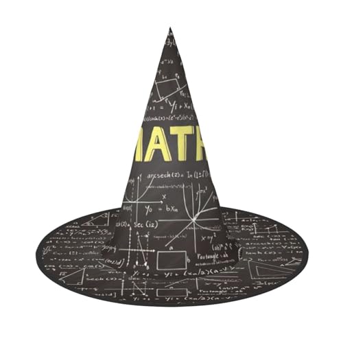 Hexenhut für Damen, breite Krempe, faltbar, spitz, für Halloween, Party, 2 Stück von HGFVY