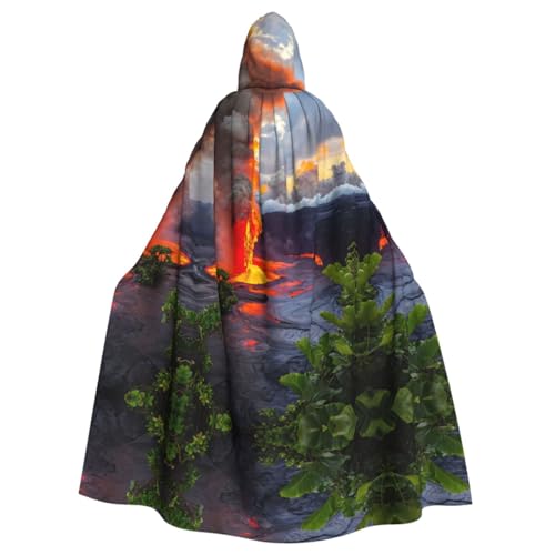 Kilauea Vulkanumhang für Erwachsene, mit Kapuze, für Damen und Herren, Halloween-Kostüme, Weihnachten, Cosplay von HGFVY