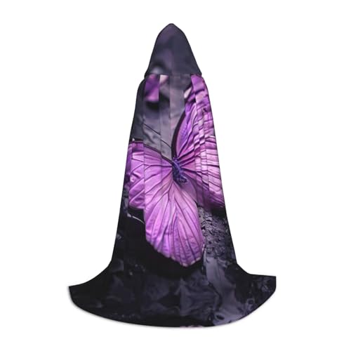 Lila Schmetterling Halloween Kapuzenumhang Kostüm Karneval Kapuzenumhang Halloween Kostüme Weihnachten Cosplay Lila Schmetterling Halloween Kapuzenumhang Kostüm Karneval Kapuzenumhang Halloween Kostüme Weihnachten Cosplay von HGFVY