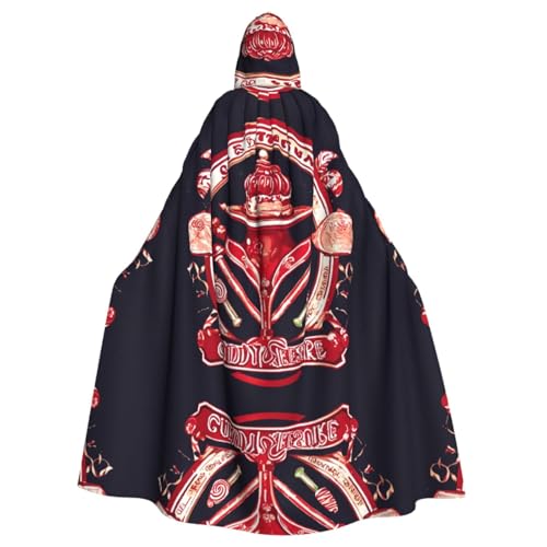 Lollipop Umhang mit Kapuze für Erwachsene, für Damen und Herren, Halloween-Kostüme, Weihnachten, Cosplay von HGFVY