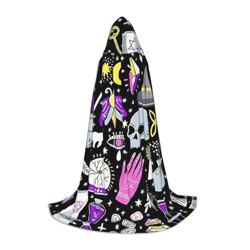 Magische Hexe, böhmische Zeichnung, Halloween-Kapuzenumhang, Kostüm, Karneval, Kapuzenumhang, Halloween-Kostüme, Weihnachten, Cosplay von HGFVY
