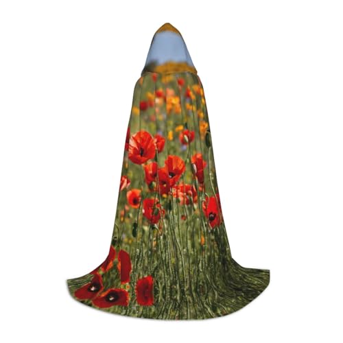 Mohnblumen-Umhang für Halloween, Karneval, Kapuzenumhang, Halloween-Kostüme, Weihnachten, Cosplay Mohnblumen-Umhang für Halloween, Karneval, Kapuzenumhang, Halloween-Kostüme, Weihnachten, Cosplay von HGFVY