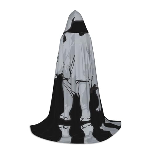Nashorn-Kostüm für Halloween, Karneval, Kapuzenumhang, Halloween-Kostüme, Weihnachten, Cosplay Nashorn-Kostüm für Halloween, Karneval, Kapuzenumhang, Halloween-Kostüme, Weihnachten, Cosplay von HGFVY