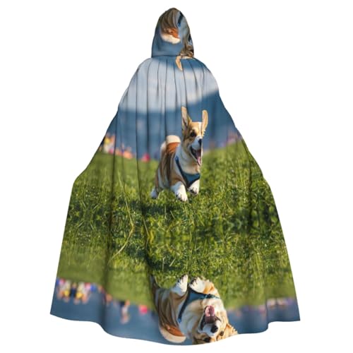 Niedlicher Corgi-Umhang für Erwachsene, Kapuzenumhang für Damen und Herren, Halloween-Kostüme, Weihnachten, Cosplay von HGFVY