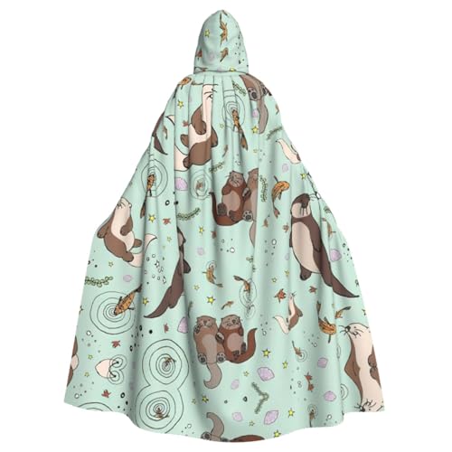 Otters Umhang mit Kapuze für Erwachsene, für Damen und Herren, Halloween-Kostüme, Weihnachten, Cosplay von HGFVY