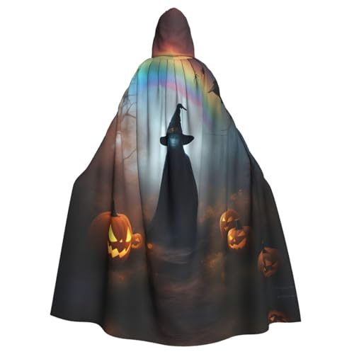 Regenbogen-Halloween-Geister-Hexenhut, Spinnen-Umhang, Umhang für Erwachsene, Kapuzenumhang für Damen und Herren, Halloween-Kostüme, Weihnachten, Cosplay Regenbogen-Halloween-Geister-Hexenhut, Spinnen-Umhang, Umhang für Erwachsene, Kapuzenumhang für Damen und Herren, Halloween-Kostüme, Weihnachten, Cosplay von HGFVY