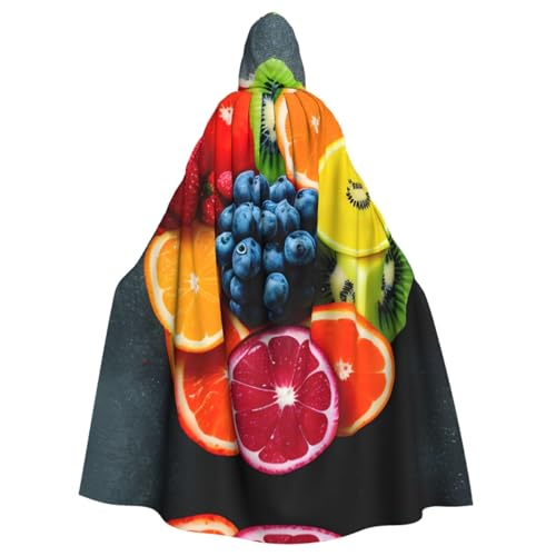 Regenbogen-Umhang für Erwachsene, Kapuzenumhang für Damen und Herren, Halloween-Kostüme, Weihnachten, Cosplay von HGFVY