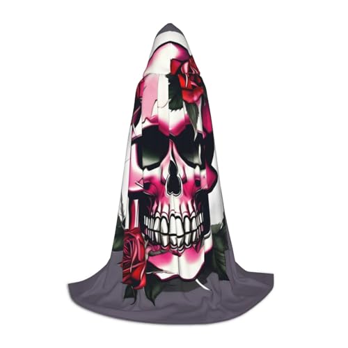 Rosen-Totenkopf-Umhang für Halloween, Karneval, Kapuzenumhang, Halloween-Kostüme, Weihnachten, Cosplay Rosen-Totenkopf-Umhang für Halloween, Karneval, Kapuzenumhang, Halloween-Kostüme, Weihnachten, Cosplay von HGFVY