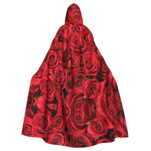 Roter Rosenumhang mit Kapuze für Erwachsene, für Damen und Herren, Halloween-Kostüme, Weihnachten, Cosplay Roter Rosenumhang mit Kapuze für Erwachsene, für Damen und Herren, Halloween-Kostüme, Weihnachten, Cosplay von HGFVY