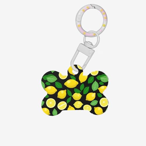 Schlüsselanhänger mit Zitronenfrucht-Druck, Acryl, Hundeknochen, Ornament, Haustiermarken, Schlüsselanhänger Schlüsselanhänger mit Zitronenfrucht-Druck, Acryl, Hundeknochen, Ornament, Haustiermarken, Schlüsselanhänger von HGFVY