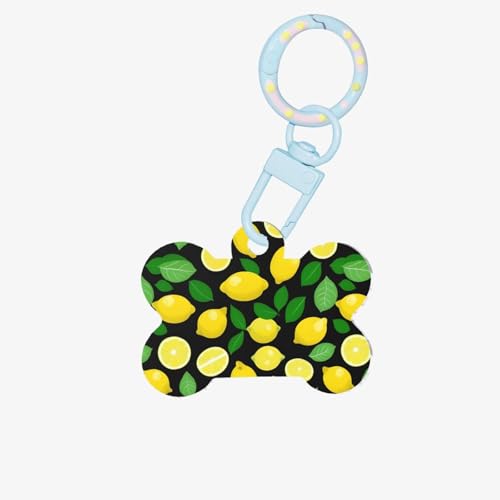 Schlüsselanhänger mit Zitronenfrucht-Druck, Acryl, Hundeknochen, Ornament, Haustiermarken, Schlüsselanhänger Schlüsselanhänger mit Zitronenfrucht-Druck, Acryl, Hundeknochen, Ornament, Haustiermarken, Schlüsselanhänger von HGFVY