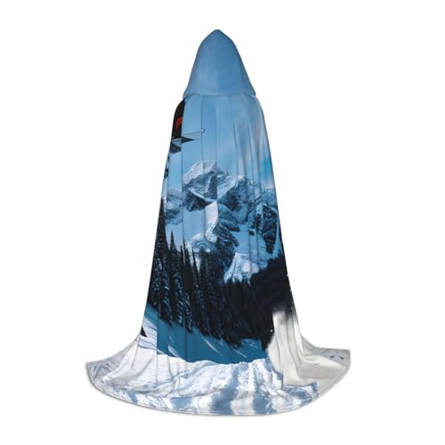 Snowboarden Halloween Kapuzenumhang Kostüm Karneval Kapuzenumhang Halloween Kostüme Weihnachten Cosplay Snowboarden Halloween Kapuzenumhang Kostüm Karneval Kapuzenumhang Halloween Kostüme Weihnachten Cosplay von HGFVY