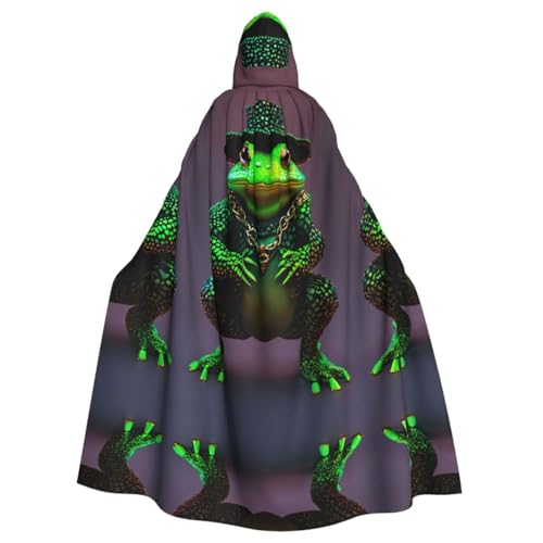 Süßer Frosch-Umhang für Erwachsene, Kapuzenumhang für Damen und Herren, Halloween-Kostüme, Weihnachten, Cosplay von HGFVY