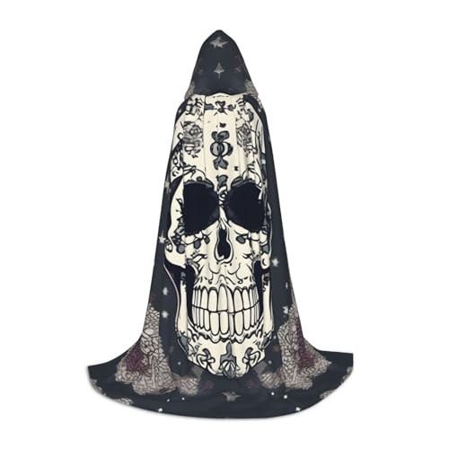 Totenkopf-Umhang für Yoga und Blume, Halloween, Karneval, Kapuzenumhang, Halloween-Kostüme, Weihnachten, Cosplay Totenkopf-Umhang für Yoga und Blume, Halloween, Karneval, Kapuzenumhang, Halloween-Kostüme, Weihnachten, Cosplay von HGFVY