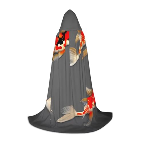 Traditioneller Koi-Karpfen mit Punkten, Halloween-Kapuzenumhang, Karneval, Kapuzenumhang, Halloween-Kostüme, Weihnachten, Cosplay von HGFVY