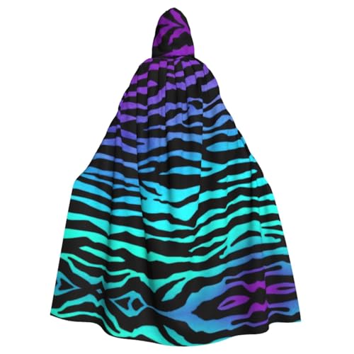Umhang mit Kapuze, Zebrastreifen, für Erwachsene, für Damen und Herren, Halloween-Kostüme, Weihnachten, Cosplay Umhang mit Kapuze, Zebrastreifen, für Erwachsene, für Damen und Herren, Halloween-Kostüme, Weihnachten, Cosplay von HGFVY