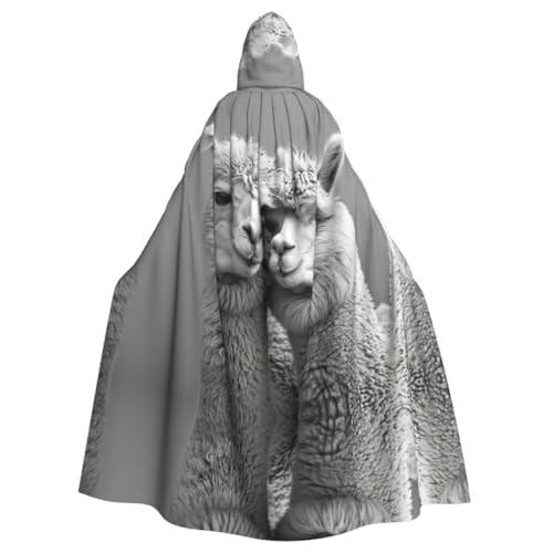Umhang mit Kapuze "I Love Alpacas", für Erwachsene, für Damen und Herren, Halloween-Kostüme, Weihnachten, Cosplay Umhang mit Kapuze "I Love Alpacas", für Erwachsene, für Damen und Herren, Halloween-Kostüme, Weihnachten, Cosplay von HGFVY