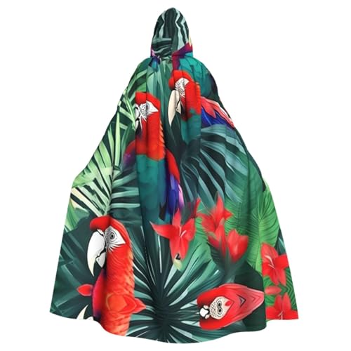 Umhang mit tropischer Blume, Papageienumhang für Erwachsene, Kapuzenumhang für Damen und Herren, Halloween-Kostüme, Weihnachten, Cosplay Umhang mit tropischer Blume, Papageienumhang für Erwachsene, Kapuzenumhang für Damen und Herren, Halloween-Kostüme, Weihnachten, Cosplay von HGFVY