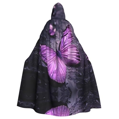 Violetter Schmetterlings-Umhang für Erwachsene, Kapuzenumhang für Damen und Herren, Halloween-Kostüme, Weihnachten, Cosplay Violetter Schmetterlings-Umhang für Erwachsene, Kapuzenumhang für Damen und Herren, Halloween-Kostüme, Weihnachten, Cosplay von HGFVY