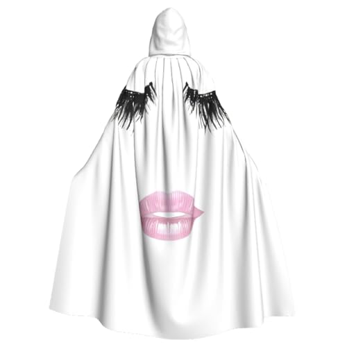 Weißer Umhang mit Wimpernlippe, für Erwachsene, mit Kapuze, für Damen und Herren, Halloween-Kostüme, Weihnachten, Cosplay Weißer Umhang mit Wimpernlippe, für Erwachsene, mit Kapuze, für Damen und Herren, Halloween-Kostüme, Weihnachten, Cosplay von HGFVY