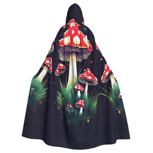 Zauberpilz-Umhang für Erwachsene, Kapuzenumhang für Damen und Herren, Halloween-Kostüme, Weihnachten, Cosplay von HGFVY