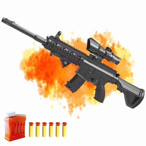 M416 Sniper Rifle Spielzeugpistole Kinder Manuelle Schaumstoff Weichgeschoss Pistole Dual-Modus Lange Reichweite Verstellbarem Teleskop Outdoor-Schießspiele für Kinder Jugendliche Geburtstagsgeschenk von HGMMFZ