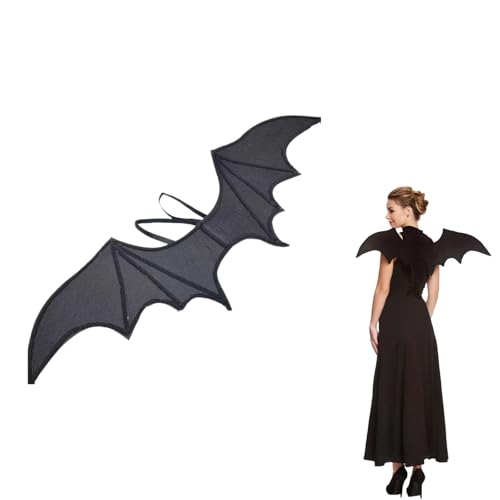 HGNUT 1 PC Erwachsener Fledermaus Flügel Kostüm, Mit Schwarzen Flügeln, Die Das Böse Symbolisieren, Geeignet Für Dunkle Themen Und Bizarre Kostüm Partys HGNUT 1 PC Erwachsener Fledermaus Flügel Kostüm, Mit Schwarzen Flügeln, Die Das Böse Symbolisieren, Geeignet Für Dunkle Themen Und Bizarre Kostüm Partys von HGNUT