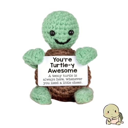HGNUT Handgefertigte gestrickte Häkel-Emotionale Unterstützung, lustige emotionale Unterstützung, Geschenke für Frauen und Freundin von HGNUT
