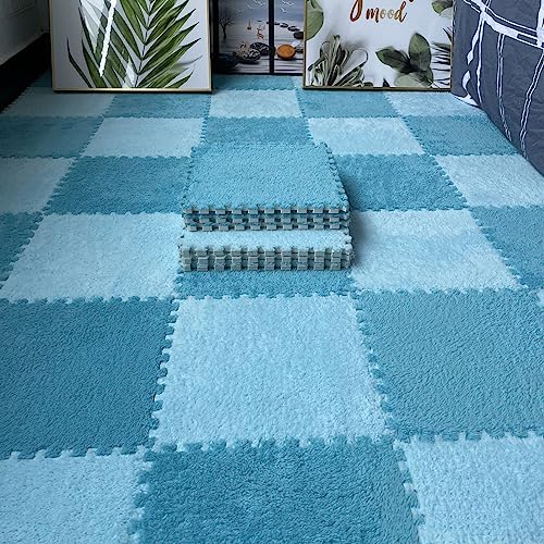HGOuhKPlüsch-Puzzle-Schaum-Bodenmatte 16 Stück Plüsch-Patchwork-Schaum-Bodenmatte, quadratische Plüsch-Puzzle-Bodenmatte, rutschfester ineinandergreifender Teppich Ineinandergreifende Teppichfliesen(D HGOuhKPlüsch-Puzzle-Schaum-Bodenmatte 16 Stück Plüsch-Patchwork-Schaum-Bodenmatte, quadratische Plüsch-Puzzle-Bodenmatte, rutschfester ineinandergreifender Teppich Ineinandergreifende Teppichfliesen(D von HGOuhK