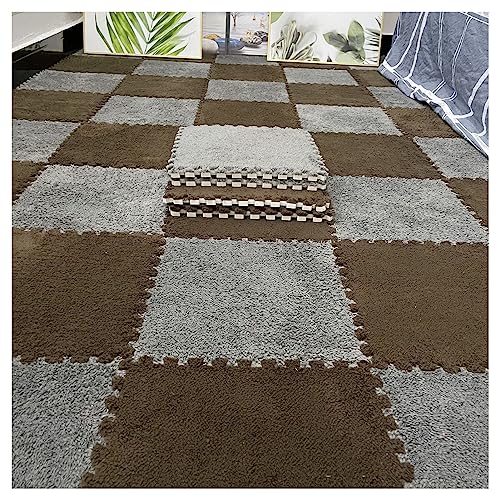 HGOuhKPlüsch-Puzzle-Schaum-Bodenmatte 16 Stück Plüsch-Patchwork-Schaum-Bodenmatte, quadratische Plüsch-Puzzle-Bodenmatte, rutschfester ineinandergreifender Teppich Ineinandergreifende Teppichfliesen(D HGOuhKPlüsch-Puzzle-Schaum-Bodenmatte 16 Stück Plüsch-Patchwork-Schaum-Bodenmatte, quadratische Plüsch-Puzzle-Bodenmatte, rutschfester ineinandergreifender Teppich Ineinandergreifende Teppichfliesen(D von HGOuhK