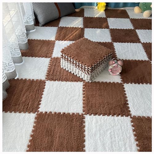 HGOuhKPlüsch-Puzzle-Schaum-Bodenmatte 16 Stück Schaumstoff-Puzzle-Bodenmatten, dekorative Raumteppiche, ineinandergreifende Puzzle-Teppiche, Plüschschaum-Fußmatten Ineinandergreifende Teppichfliesen(W HGOuhKPlüsch-Puzzle-Schaum-Bodenmatte 16 Stück Schaumstoff-Puzzle-Bodenmatten, dekorative Raumteppiche, ineinandergreifende Puzzle-Teppiche, Plüschschaum-Fußmatten Ineinandergreifende Teppichfliesen(W von HGOuhK