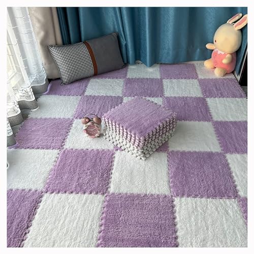 HGOuhKPlüsch-Puzzle-Schaum-Bodenmatte 16 Stück Schaumstoff-Puzzle-Bodenmatten, dekorative Raumteppiche, ineinandergreifende Puzzle-Teppiche, Plüschschaum-Fußmatten Ineinandergreifende Teppichfliesen(W HGOuhKPlüsch-Puzzle-Schaum-Bodenmatte 16 Stück Schaumstoff-Puzzle-Bodenmatten, dekorative Raumteppiche, ineinandergreifende Puzzle-Teppiche, Plüschschaum-Fußmatten Ineinandergreifende Teppichfliesen(W von HGOuhK